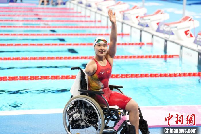 19岁游泳健将蒋裕燕巴黎残奥会斩获7金创纪录